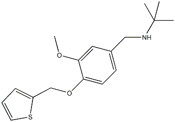 N-(tert-butyl)-N-[3-methoxy-4-(2-thienylmethoxy)benzyl]amine Struktur