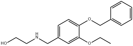 2-{[4-(benzyloxy)-3-ethoxybenzyl]amino}ethanol Struktur