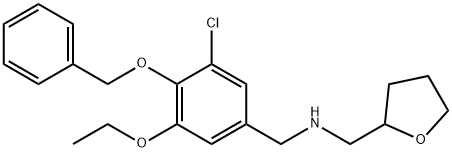 N-[4-(benzyloxy)-3-chloro-5-ethoxybenzyl]-N-(tetrahydro-2-furanylmethyl)amine Struktur