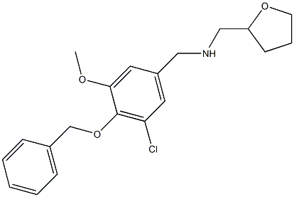 N-[4-(benzyloxy)-3-chloro-5-methoxybenzyl]-N-(tetrahydro-2-furanylmethyl)amine Struktur