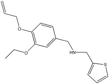 N-[4-(allyloxy)-3-ethoxybenzyl]-N-(2-thienylmethyl)amine Struktur