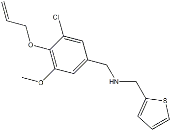 N-[4-(allyloxy)-3-chloro-5-methoxybenzyl]-N-(2-thienylmethyl)amine Struktur