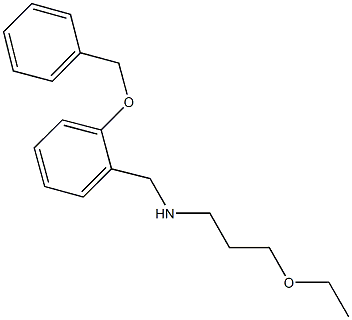 N-[2-(benzyloxy)benzyl]-N-(3-ethoxypropyl)amine Struktur