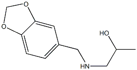 1-[(1,3-benzodioxol-5-ylmethyl)amino]-2-propanol Struktur