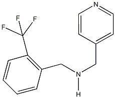 N-(4-pyridinylmethyl)-N-[2-(trifluoromethyl)benzyl]amine Struktur