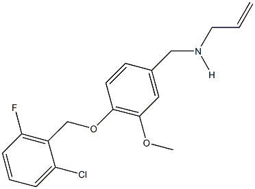 N-allyl-N-{4-[(2-chloro-6-fluorobenzyl)oxy]-3-methoxybenzyl}amine Struktur