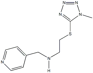 2-[(1-methyl-1H-tetraazol-5-yl)sulfanyl]-N-(4-pyridinylmethyl)ethanamine Struktur