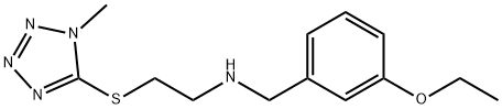 N-(3-ethoxybenzyl)-N-{2-[(1-methyl-1H-tetraazol-5-yl)sulfanyl]ethyl}amine Struktur