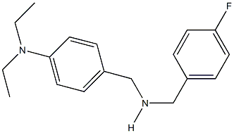 N-[4-(diethylamino)benzyl]-N-(4-fluorobenzyl)amine Struktur