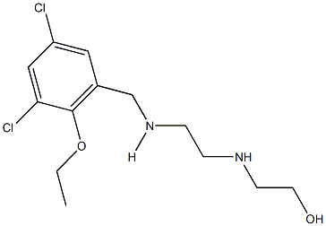 2-({2-[(3,5-dichloro-2-ethoxybenzyl)amino]ethyl}amino)ethanol Struktur