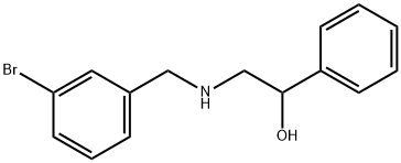 2-[(3-bromobenzyl)amino]-1-phenylethanol Struktur