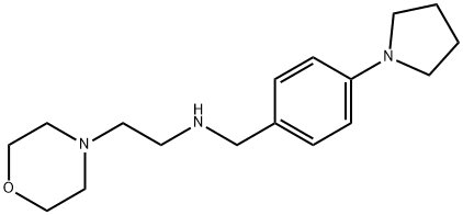 2-(4-morpholinyl)-N-[4-(1-pyrrolidinyl)benzyl]ethanamine Struktur