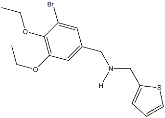 N-(3-bromo-4,5-diethoxybenzyl)-N-(2-thienylmethyl)amine Struktur