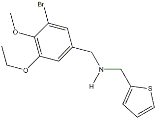 N-(3-bromo-5-ethoxy-4-methoxybenzyl)-N-(2-thienylmethyl)amine Struktur