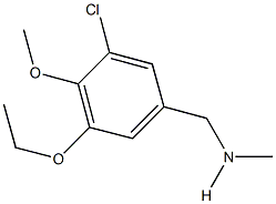 N-(3-chloro-5-ethoxy-4-methoxybenzyl)-N-methylamine Struktur