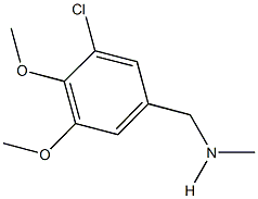 N-(3-chloro-4,5-dimethoxybenzyl)-N-methylamine Struktur