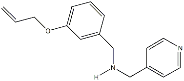 N-[3-(allyloxy)benzyl]-N-(4-pyridinylmethyl)amine Struktur