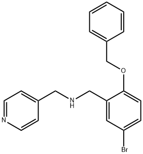 N-[2-(benzyloxy)-5-bromobenzyl]-N-(4-pyridinylmethyl)amine Struktur