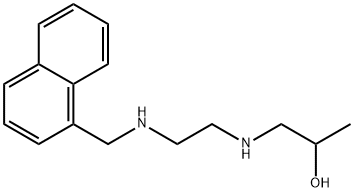 1-({2-[(1-naphthylmethyl)amino]ethyl}amino)-2-propanol Struktur