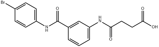 4-{3-[(4-bromoanilino)carbonyl]anilino}-4-oxobutanoic acid Struktur