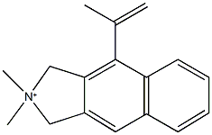 4-isopropenyl-2,2-dimethyl-2,3-dihydro-1H-benzo[f]isoindolium Struktur