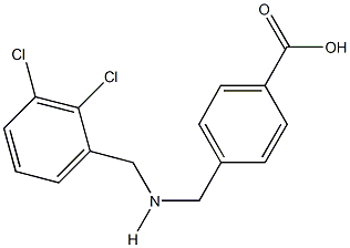 4-{[(2,3-dichlorobenzyl)amino]methyl}benzoic acid Struktur