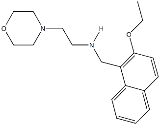 N-[(2-ethoxy-1-naphthyl)methyl]-N-[2-(4-morpholinyl)ethyl]amine Struktur