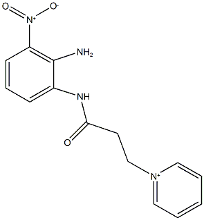 1-[3-(2-amino-3-nitroanilino)-3-oxopropyl]pyridinium Struktur