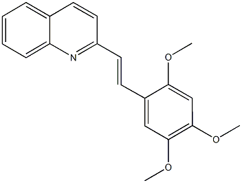 2-[2-(2,4,5-trimethoxyphenyl)vinyl]quinoline Struktur