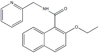 2-ethoxy-N-(2-pyridinylmethyl)-1-naphthamide Struktur