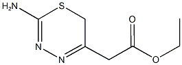 ethyl (2-amino-6H-1,3,4-thiadiazin-5-yl)acetate Struktur