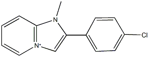 2-(4-chlorophenyl)-1-methyl-1H-imidazo[1,2-a]pyridin-4-ium Struktur