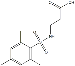 N-(mesitylsulfonyl)-beta-alanine Struktur