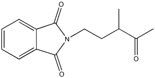 2-(3-methyl-4-oxopentyl)-1H-isoindole-1,3(2H)-dione Struktur