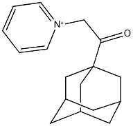 1-[2-(1-adamantyl)-2-oxoethyl]pyridinium Struktur