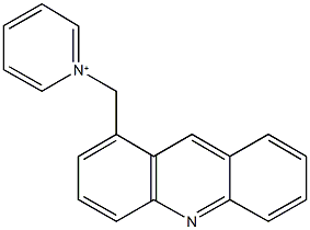 1-(1-acridinylmethyl)pyridinium Struktur