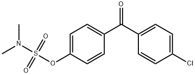 4-(4-chlorobenzoyl)phenyl dimethylsulfamate Struktur