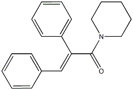 1-(2,3-diphenylacryloyl)piperidine Struktur