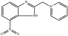 1-[(4-nitro-1H-benzimidazol-2-yl)methyl]pyridinium Struktur