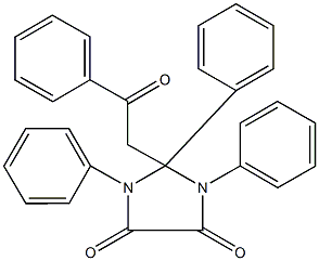 2-(2-oxo-2-phenylethyl)-1,2,3-triphenyl-4,5-imidazolidinedione Struktur