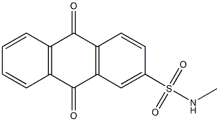 N-methyl-9,10-dioxo-9,10-dihydro-2-anthracenesulfonamide Struktur