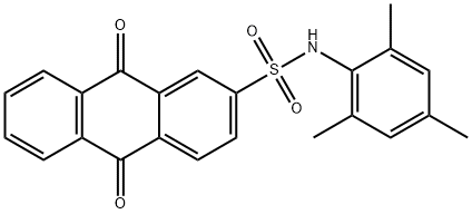 N-mesityl-9,10-dioxo-9,10-dihydro-2-anthracenesulfonamide Struktur