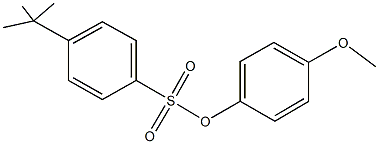 4-methoxyphenyl 4-tert-butylbenzenesulfonate Struktur