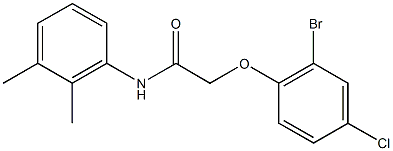 2-(2-bromo-4-chlorophenoxy)-N-(2,3-dimethylphenyl)acetamide Struktur