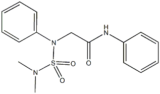 2-{[(dimethylamino)sulfonyl]anilino}-N-phenylacetamide Struktur