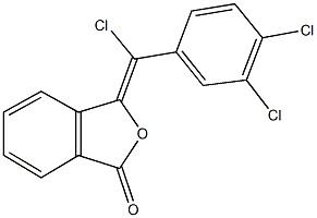 3-[chloro(3,4-dichlorophenyl)methylene]-2-benzofuran-1(3H)-one Struktur