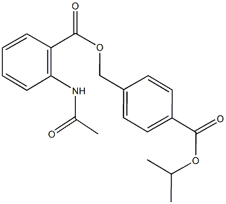 4-(isopropoxycarbonyl)benzyl 2-(acetylamino)benzoate Struktur