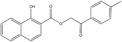 2-(4-methylphenyl)-2-oxoethyl 1-hydroxy-2-naphthoate Struktur