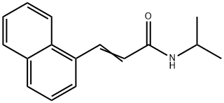 N-isopropyl-3-(1-naphthyl)acrylamide Struktur