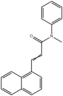 N-methyl-3-(1-naphthyl)-N-phenylacrylamide Struktur